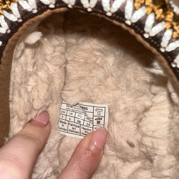 UGG Tasman Brown Suede Slippers - Picture 12 of 13